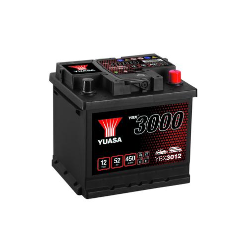 YUASA Autobatterie, Starterbatterie 12V 52Ah 450A L