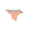 Emporio Armani Damen Emporio Armani Women's Iconic Microfiber Thong Panties, Papaya, XL EU