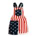 Toddler Kids Baby Romper Boys Girls Independence Day Stars Striped Printed Overalls Shorts With Pocket Suspender Trousers Jumpsuit Outfits For 2-3 Years