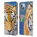 Head Case Designs Officially Licensed Aimee Stewart Animals Tiger Lily Leather Book Wallet Case Cover Compatible with Apple iPhone 14