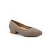 Wide Width Women's Jade Pump by Trotters in Mid Grey (Size 7 W)