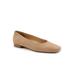 Extra Wide Width Women's Honor Slip On by Trotters in Taupe Nubuck (Size 9 WW)