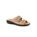 Wide Width Women's Ruthie Sandals by Trotters in Beige (Size 7 W)