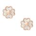 Kate Spade Jewelry | Kate Spade Rose Gold Spades & Studs Enamel Mother Of Pearl Logo Earrings | Color: Pink/White | Size: Os