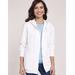 Blair Women's Hooded Fleece Snap Jacket - White - 2XL - Womens