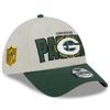 Men's New Era Stone/Green Green Bay Packers 2023 NFL Draft 39THIRTY Flex Hat