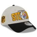 Men's New Era Stone/Black Pittsburgh Steelers 2023 NFL Draft 39THIRTY Flex Hat