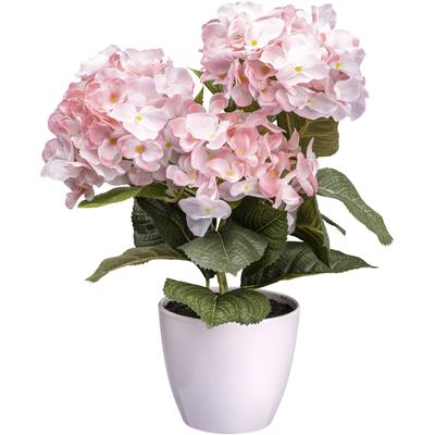 Kunstblume CREATIV GREEN "Hortensienbusch", rosa, H:32cm, Obermaterial: 85% Polyester, 15% Polyethylen, Kunstpflanzen Image