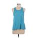 Adidas Active Tank Top: Blue Activewear - Women's Size Medium