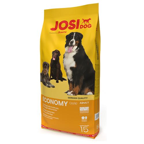 15kg JosiDog Economy knuspriges Trockenfutter für Hunde