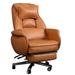 Elevat Home Faux Leather Executive Chair Upholstered/Metal in Brown | 48.03 H x 29.92 W x 27.55 D in | Wayfair 15LPF804LNULPKWV39RT
