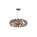 House of Hampton® Fareena 6 - Light Crystal Geometric Chandelier Glass/Metal/Crystal | 7.1 H x 23.6 W x 23.6 D in | Wayfair