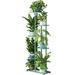 Arlmont & Co. Niketh Square Multi-tiered Plant Stand Metal in Green | 41.3 H x 17.5 W x 8.9 D in | Wayfair 6341E2543D32424CB7003221EBA143FB