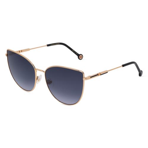 Carolina Herrera 0138/S Damen-Sonnenbrille Vollrand Butterfly Metall-Gestell, gold