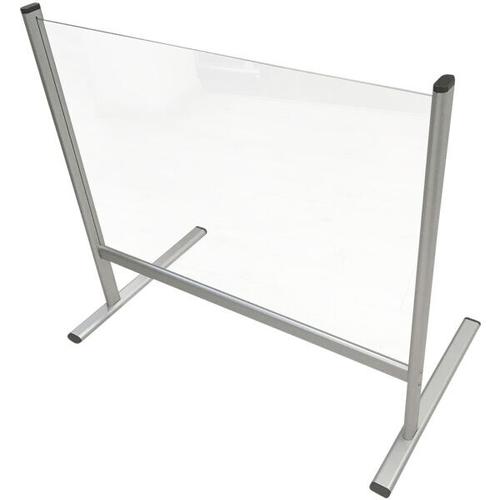 Nies- und Spuckschutz Thekenaufsatz Acrylglas 82.9 x 42 x 92.7 cm, Franken, 82.9x92.7x42 cm