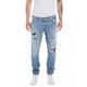 Replay Herren Jeans Mickym Slim-Fit aus Komfort Denim, Blau (Light Blue 010), W33 x L36