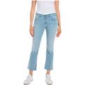 Replay Damen Jeans Schlaghose Faaby Flare Crop Comfort-Fit mit Power Stretch, Blau (Super Light Blue 011), W31