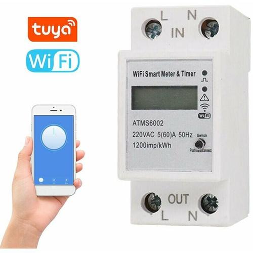Tuya WiFi Smart Stromzähler Smart Energy Meter Timer Handy app Fernbedienung - GTA