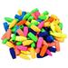 100Pcs Assorted Colors Eraser Hats Stationery Toppers Homework Reward Pen Pencil Top Erasers Gift for Kids Boys Girls Children School Supplies