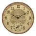 Taylor 14-inch Bourbon Barrel Clock with Thermometer