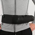 Lomubue Black Waist Pack Large Capacity Lightweight Multi Pockets Elastic Mesh Fabric Waistbag for Running
