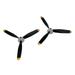 Rage RC RGRA1348 3-Blade Zero Propeller & Spinner for Replacement Parts - 2 Piece