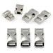 Alloy Metal Clip Clasp Ideal For Paracords (Bracelet Dog Collar Etc.) Buckle Clip Fastener Size: S 3/8â€� 33Mm X 15Mm Color: Silver From Ganzoo - Lot 3 Clasps