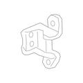 Genuine OE Honda Lower Hinge - 67420-TX4-H02ZZ Fits select: 2012-2015 HONDA CIVIC 2003-2007 HONDA ACCORD