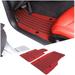 Carpet Car Floor Mats Compatible with Chevrolet Corvette C8 2020-2023 Auto Rubber Floor Mats All Weather Floor Mats Protection Accessories 2PCS (Red)