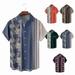 Mens Kids Crewneck Hawaiian Shirts Novelty Party Tops Plus Size Men