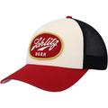 Men's American Needle Cream/Black Schlitz Valin Trucker Snapback Hat