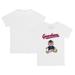 Infant Tiny Turnip White Cleveland Guardians Teddy Boy T-Shirt