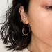 Anthropologie Jewelry | Anthropologie Gold Heart Hoop Earrings | Color: Gold | Size: Os