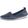 Slipper ANDREA CONTI, Damen, Gr. 43, blau (marine), Glattleder, Leder, modisch, Schuhe
