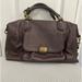 Coach Bags | Coach Campbell Turnlock Leather Large Satchel Bag In Pearlized Plum | Color: Purple | Size: Os