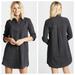 Madewell Dresses | Madewell Black Denim Shirtdress Size Xs Colton Wash Gray Pockes Button Down | Color: Black/Gray | Size: Xs