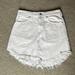 Free People Skirts | Free People White Denim Mini Skirt | Color: Cream/White | Size: 2