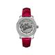 Marc Ecko Ladies Watch E10038M4 with Rollie Silver Dial and Red Patent Strap