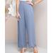 Draper's & Damon's Women's Alex Evenings Special Occasion Chiffon Pull-On Pants - Blue - PXL - Petite