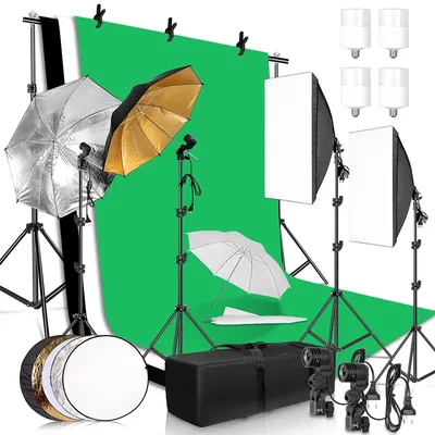 Kit de photographie boîte à lumière de Studio Photo avec arrière-plan trépied en tissu Non tissé