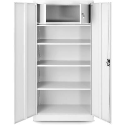 Aktenschrank mit Geheimfach C001D Metallschrank Büroschrank Stahlblech Pulverbeschichtung 185 cm x