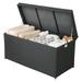 Ratton Deck Box Storage 132 Gallon Storage Box Black Four-Wire Deck Box Indoor and Outdoor Balcony Patio with Large Storage Space 51.3 Lx23.6 Wx25.6 H. Black