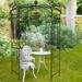 Kaiyi 81.6" W x 81.6" D Iron Arbor Iron/Metal in Black/Gray | 114 H x 81.6 W x 81.6 D in | Wayfair ARCH-20003