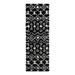 Black/White 72 x 1.5 in Area Rug - Langley Street® Griego Geometric Area Rug Polypropylene | 72 W x 1.5 D in | Wayfair