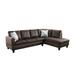 Brown Sectional - Ebern Designs Budwin 97" Wide Modular Corner Sectional Upholstery/Microfiber/Microsuede | 33.5 H x 97 W in | Wayfair