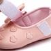 LEEy-world Toddler Shoes Toddler Walk Baby Cute Leather Kid Princess First Shoes Toddler Bow Girls Soft Baby Shoes Toddler Girl Shoes Size 9 Pink