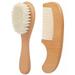 Frcolor Brush Baby Comb Grooming Infant Hair Hairbrush Shower Bathing Giftsfor Wooden Newborn Scalpbath Toddlers Set