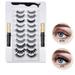 EASTIN 3D 6D Magnetic Eyelashes with Eyeliner Kit- Tubes of Magnetic Eyeliner & 10 Pairs Magnetic Eyelashes Kit-With Natural Look & Reusable False lashes -No Glue Need