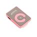 Clip MP3 Player Slot Music Player with Memory Mirror USB Headphone (Pink)