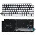 New US Silver English Backlit Laptop Keyboard (Without palmrest) for Dell Inspiron 7300 2-in-1 Light Backlight